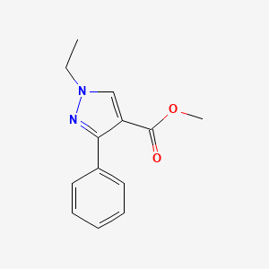 molecular formula C13H14N2O2 B1482653 methyl 1-ethyl-3-phenyl-1H-pyrazole-4-carboxylate CAS No. 2097971-55-4