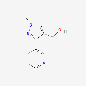 (1-methyl-3-(pyridin-3-yl)-1H-pyrazol-4-yl)methanol