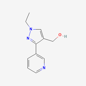 molecular formula C11H13N3O B1482655 (1-ethyl-3-(pyridin-3-yl)-1H-pyrazol-4-yl)methanol CAS No. 2092523-62-9