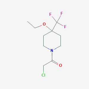 molecular formula C10H15ClF3NO2 B1482681 2-Chloro-1-[4-ethoxy-4-(trifluoromethyl)piperidin-1-yl]ethan-1-one CAS No. 2098000-87-2
