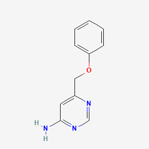 molecular formula C11H11N3O B1482684 6-(Phenoxymethyl)pyrimidin-4-amine CAS No. 2092278-87-8