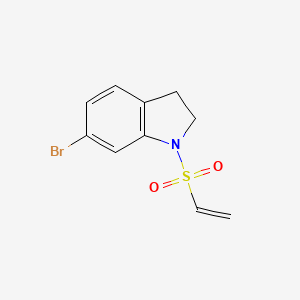 molecular formula C10H10BrNO2S B1482685 6-Bromo-1-(vinylsulfonyl)indoline CAS No. 1912446-80-0