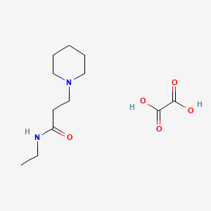 molecular formula C12H22N2O5 B1482689 N-Ethyl-3-(1-piperidinyl)propanamide oxalate CAS No. 2108815-70-7