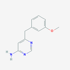 molecular formula C12H13N3O B1482694 6-[(3-Methoxyphenyl)methyl]pyrimidin-4-amine CAS No. 2092847-44-2