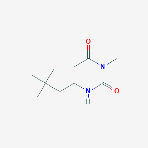 molecular formula C10H16N2O2 B1482695 6-(2,2-二甲基丙基)-3-甲基-1,2,3,4-四氢嘧啶-2,4-二酮 CAS No. 2097957-52-1