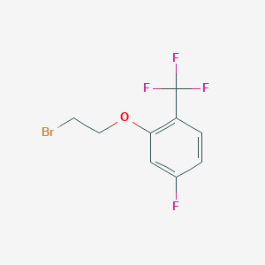 molecular formula C9H7BrF4O B1482699 2-(2-Bromoethoxy)-4-fluoro-1-(trifluoromethyl)benzene CAS No. 1953183-85-1
