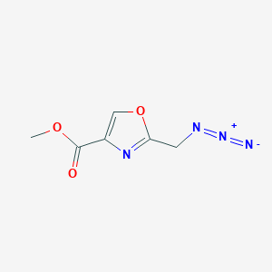 molecular formula C6H6N4O3 B1482701 2-(叠氮甲基)-1,3-恶唑-4-甲酸甲酯 CAS No. 1646202-22-3