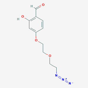 molecular formula C11H13N3O4 B1482709 4-(2-(2-Azidoethoxy)ethoxy)-2-hydroxybenzaldehyde CAS No. 1942058-15-2