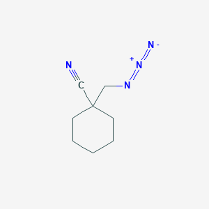 molecular formula C8H12N4 B1482713 1-(Azidomethyl)cyclohexane-1-carbonitrile CAS No. 1909336-10-2