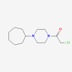 molecular formula C13H23ClN2O B1482715 2-Chloro-1-(4-cycloheptylpiperazin-1-yl)ethan-1-one CAS No. 1357454-01-3