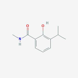 molecular formula C11H15NO2 B14827162 Benzamide, 2-hydroxy, 3-(1-methylethyl), N-methyl 