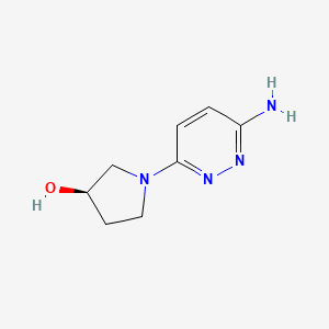 molecular formula C8H12N4O B1482721 (3R)-1-(6-氨基哒嗪-3-基)吡咯烷-3-醇 CAS No. 2090899-83-3