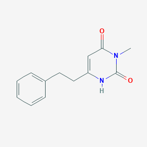 molecular formula C13H14N2O2 B1482724 3-Methyl-6-(2-phenylethyl)-1,2,3,4-tetrahydropyrimidine-2,4-dione CAS No. 2098101-93-8