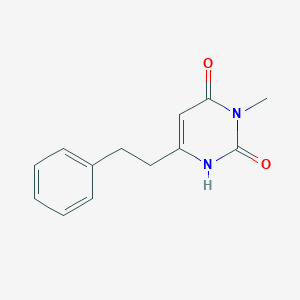 3-Methyl-6-(2-phenylethyl)-1,2,3,4-tetrahydropyrimidine-2,4-dione