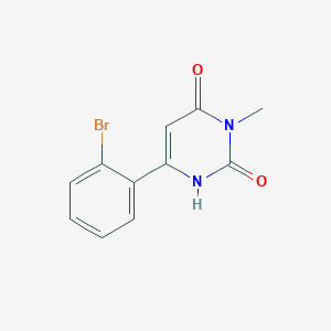 molecular formula C11H9BrN2O2 B1482725 6-(2-Bromophenyl)-3-methyl-1,2,3,4-tetrahydropyrimidine-2,4-dione CAS No. 2091504-13-9