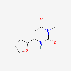 molecular formula C10H14N2O3 B1482727 3-乙基-6-(氧杂环丁烷-2-基)-1,2,3,4-四氢嘧啶-2,4-二酮 CAS No. 2098075-17-1