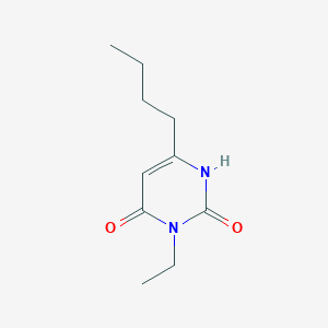 molecular formula C10H16N2O2 B1482730 6-Butyl-3-ethyl-1,2,3,4-tetrahydropyrimidine-2,4-dione CAS No. 2098142-08-4