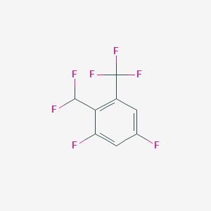 molecular formula C8H3F7 B1482731 2,4-Difluoro-6-(trifluoromethyl)benzodifluoride CAS No. 1806389-41-2