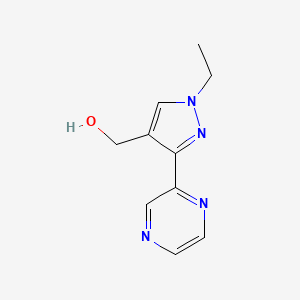 (1-ethyl-3-(pyrazin-2-yl)-1H-pyrazol-4-yl)methanol