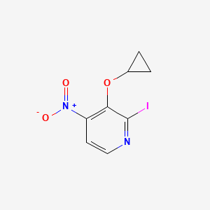 3-Cyclopropoxy-2-iodo-4-nitropyridine