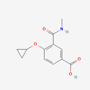 4-Cyclopropoxy-3-(methylcarbamoyl)benzoic acid