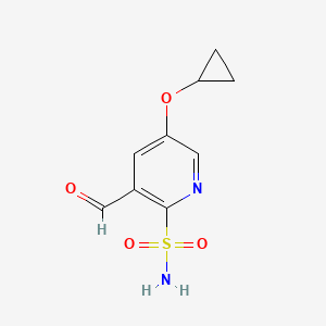 5-Cyclopropoxy-3-formylpyridine-2-sulfonamide