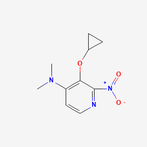 3-Cyclopropoxy-N,N-dimethyl-2-nitropyridin-4-amine