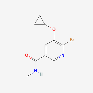 6-Bromo-5-cyclopropoxy-N-methylnicotinamide