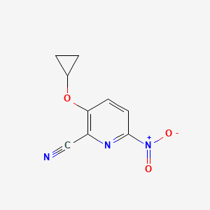 3-Cyclopropoxy-6-nitropicolinonitrile