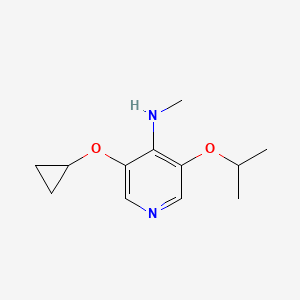 3-Cyclopropoxy-5-isopropoxy-N-methylpyridin-4-amine