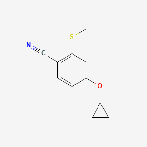 4-Cyclopropoxy-2-(methylthio)benzonitrile