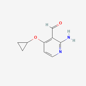 2-Amino-4-cyclopropoxynicotinaldehyde