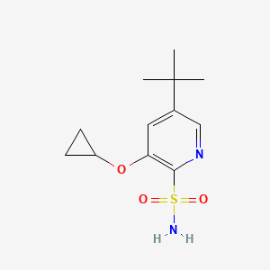 5-Tert-butyl-3-cyclopropoxypyridine-2-sulfonamide