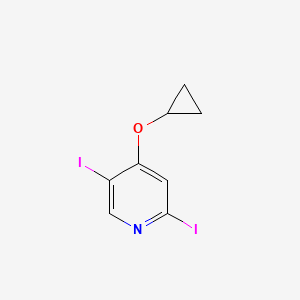 4-Cyclopropoxy-2,5-diiodopyridine