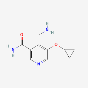 4-(Aminomethyl)-5-cyclopropoxynicotinamide