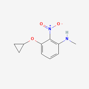 3-Cyclopropoxy-N-methyl-2-nitroaniline