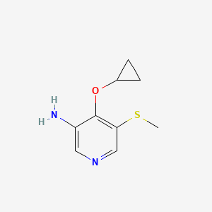 4-Cyclopropoxy-5-(methylthio)pyridin-3-amine