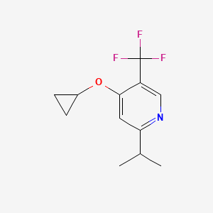 4-Cyclopropoxy-2-isopropyl-5-(trifluoromethyl)pyridine