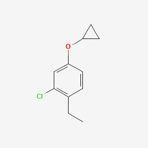 2-Chloro-4-cyclopropoxy-1-ethylbenzene