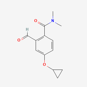 4-Cyclopropoxy-2-formyl-N,N-dimethylbenzamide