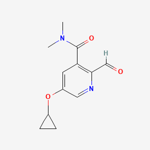 5-Cyclopropoxy-2-formyl-N,N-dimethylnicotinamide