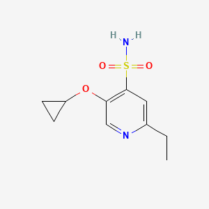 5-Cyclopropoxy-2-ethylpyridine-4-sulfonamide