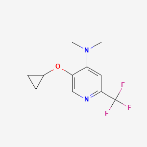 5-Cyclopropoxy-N,N-dimethyl-2-(trifluoromethyl)pyridin-4-amine