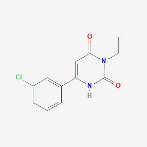 molecular formula C12H11ClN2O2 B1482814 6-(3-氯苯基)-3-乙基-1,2,3,4-四氢嘧啶-2,4-二酮 CAS No. 2097956-28-8