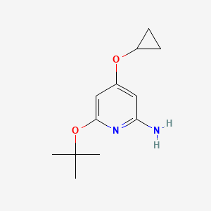 6-Tert-butoxy-4-cyclopropoxypyridin-2-amine