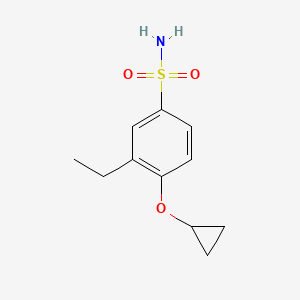 4-Cyclopropoxy-3-ethylbenzenesulfonamide