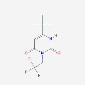 6-Tert-butyl-3-(2,2,2-trifluoroethyl)-1,2,3,4-tetrahydropyrimidine-2,4-dione