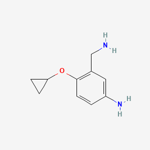 3-(Aminomethyl)-4-cyclopropoxyaniline