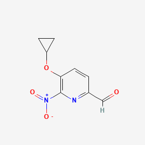 5-Cyclopropoxy-6-nitropicolinaldehyde