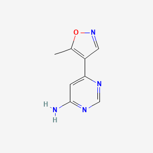 molecular formula C8H8N4O B1482822 6-(5-Methyl-1,2-oxazol-4-yl)pyrimidin-4-amine CAS No. 2092581-55-8